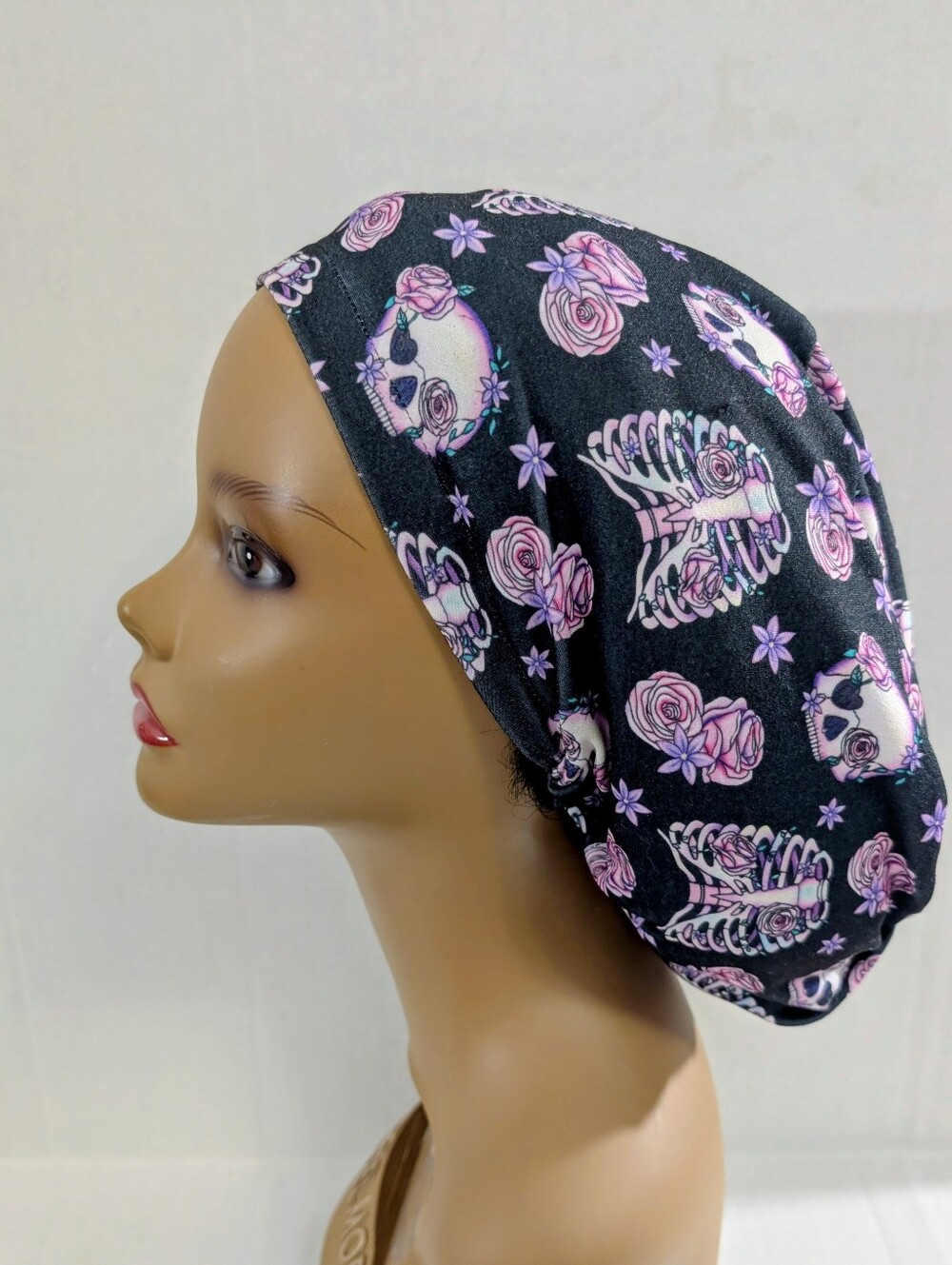 Skulls, Bones, Euro Style Scrub Cap, Scrub Cap, Chemo Hat